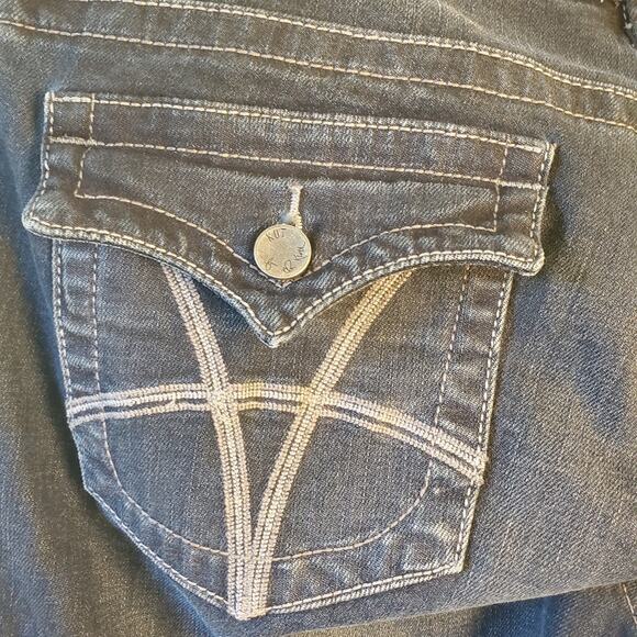 Kut From The Kloth Womens 12 Natalie High Rise Bootcut Jeans Blue Flap Pocket - Picture 6 of 11